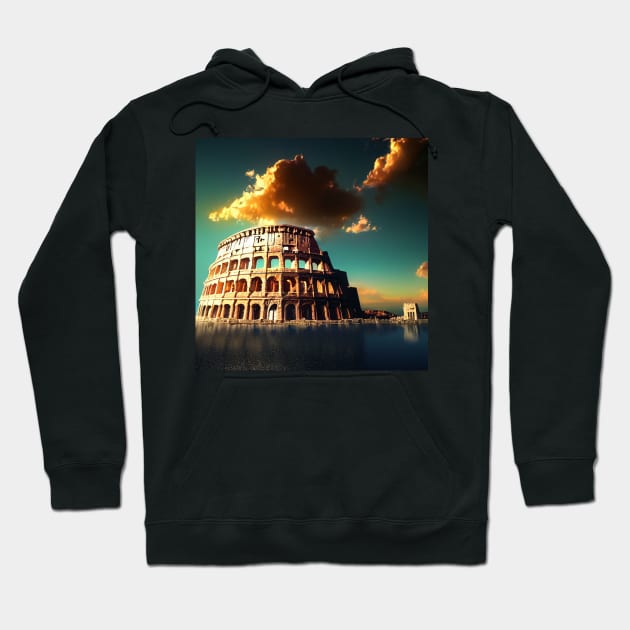 The Golden Colosseum - 4 of 4 Hoodie by Andom-studios